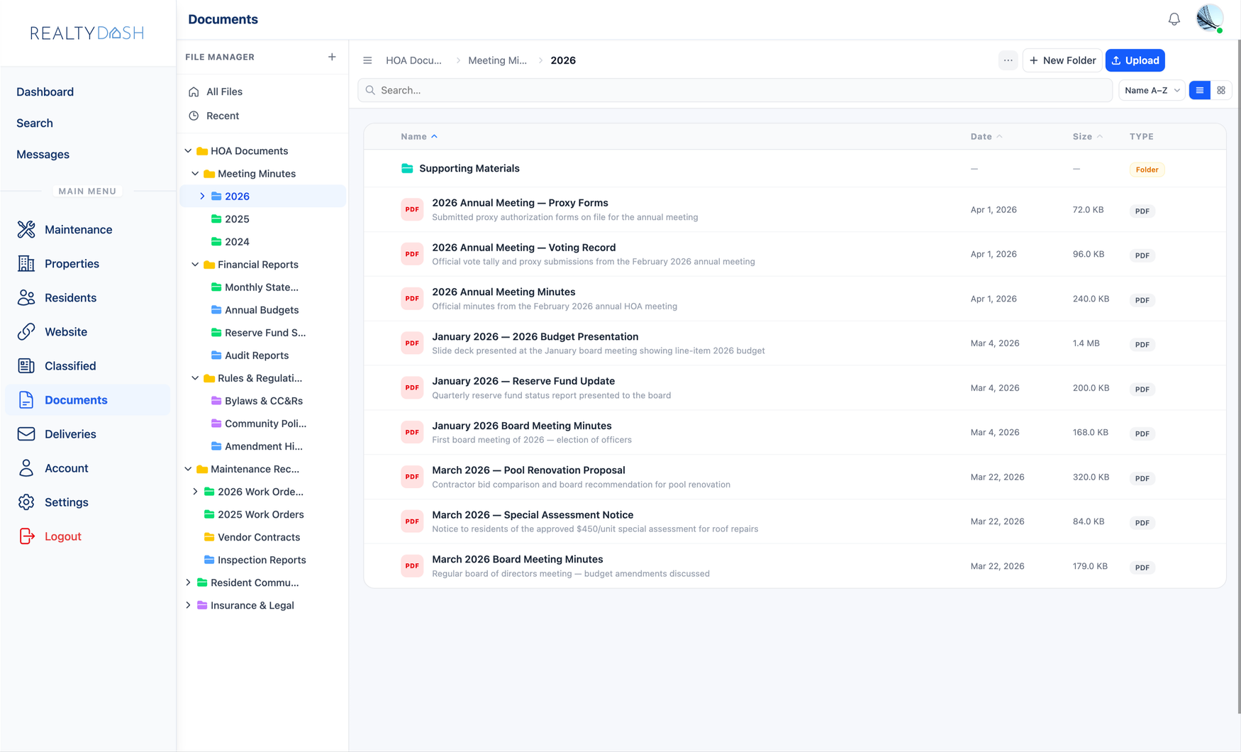 Document library